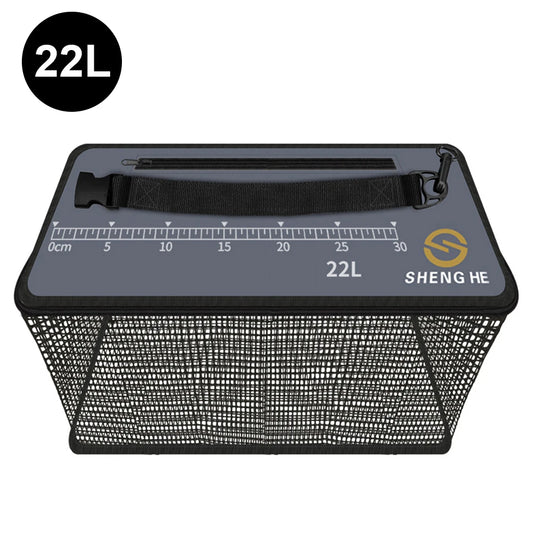 17L/22L/29L Fishing Bait Storage Case Live Fish Barreled Fishing Box Outdoor Fishing Tackle Gear Portable Multifunction Bucket