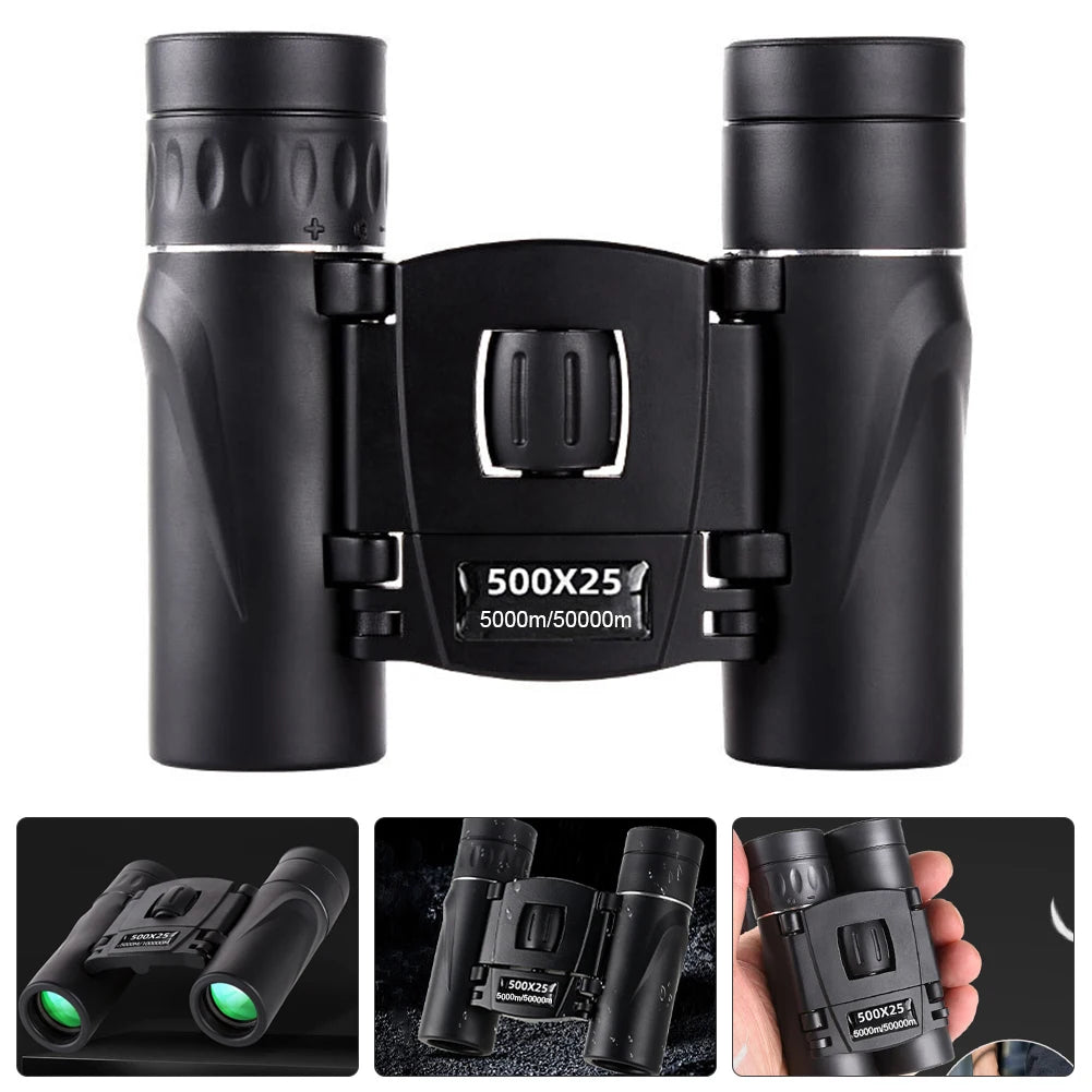 Portable Binoculars Long Range HD Powerful Binoculars Professional Binoculars for Hunting Sports Outdoor Camping Travel