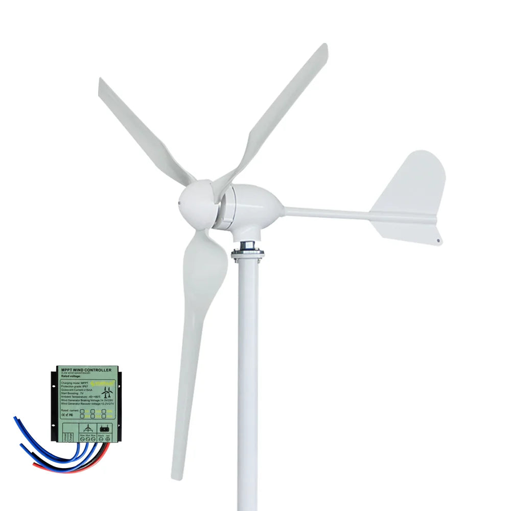 5000W Horizontal Wind Turbine 12V/24V/48V low-noise Household 220V Gentle Breeze Starter With Free Charging Controller