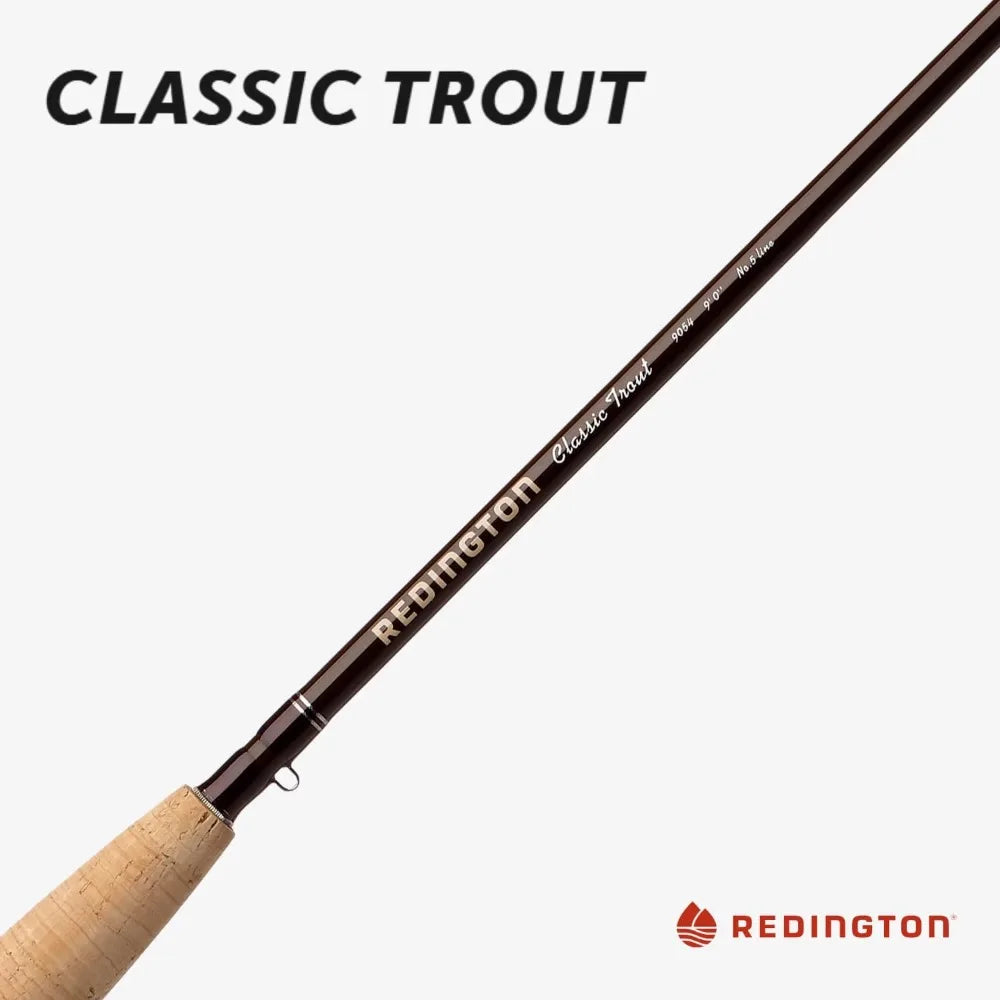 Classic Trout Freshwater Fly Fishing Rod - Moderate Action 4-Piece Fly Rod with Case