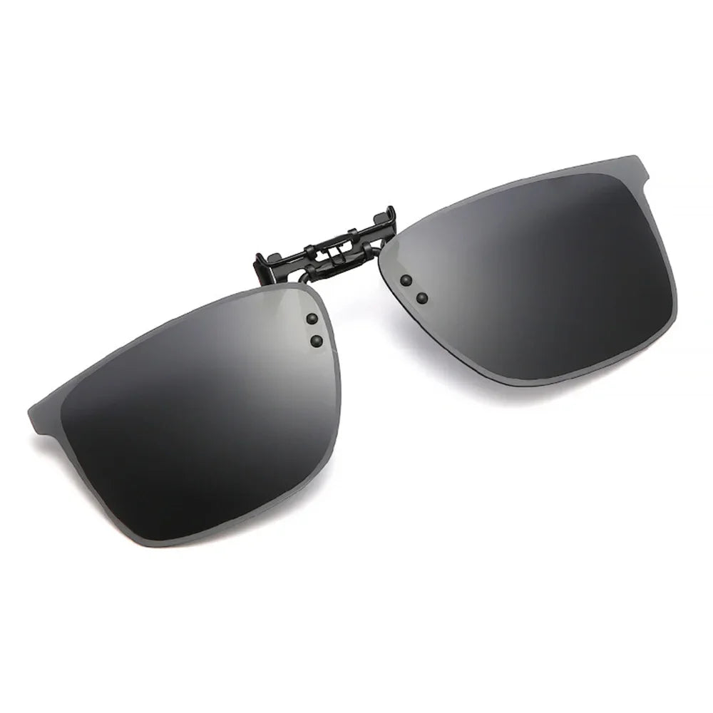 Polarized Clip Sunglasses Myopia Glasses Clip Driver Outdoor Fishing Night Vision Myopia Clipon Sun Shading Eyeglasses