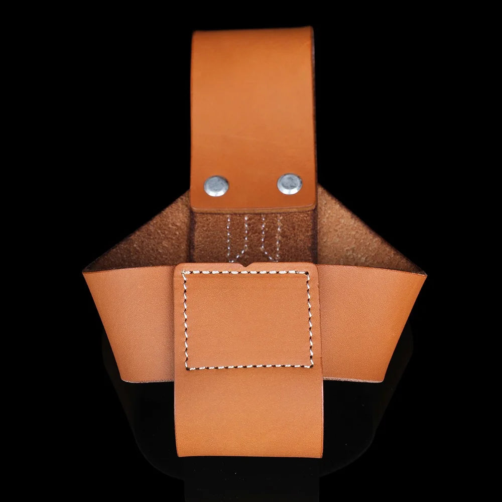 Archery Compound Bow Belt Holder Bag Cowhide Leather Waist Rest for Hunting Shooting Carry Accessories Outdoor Sports