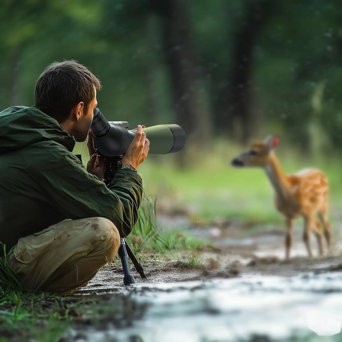 20-60x80 Spotting Scope with Tripod, Phone Adapter - BAK4 HD Waterproof for Bird Watching & Wildlife