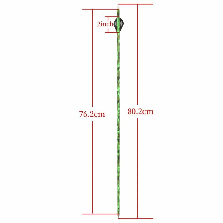 Archery Arrows 30 Inch Camo Mixed Carbon Spine 500 ID6.2mm with Rubber Vanes for Hunting Target Shooting Practice