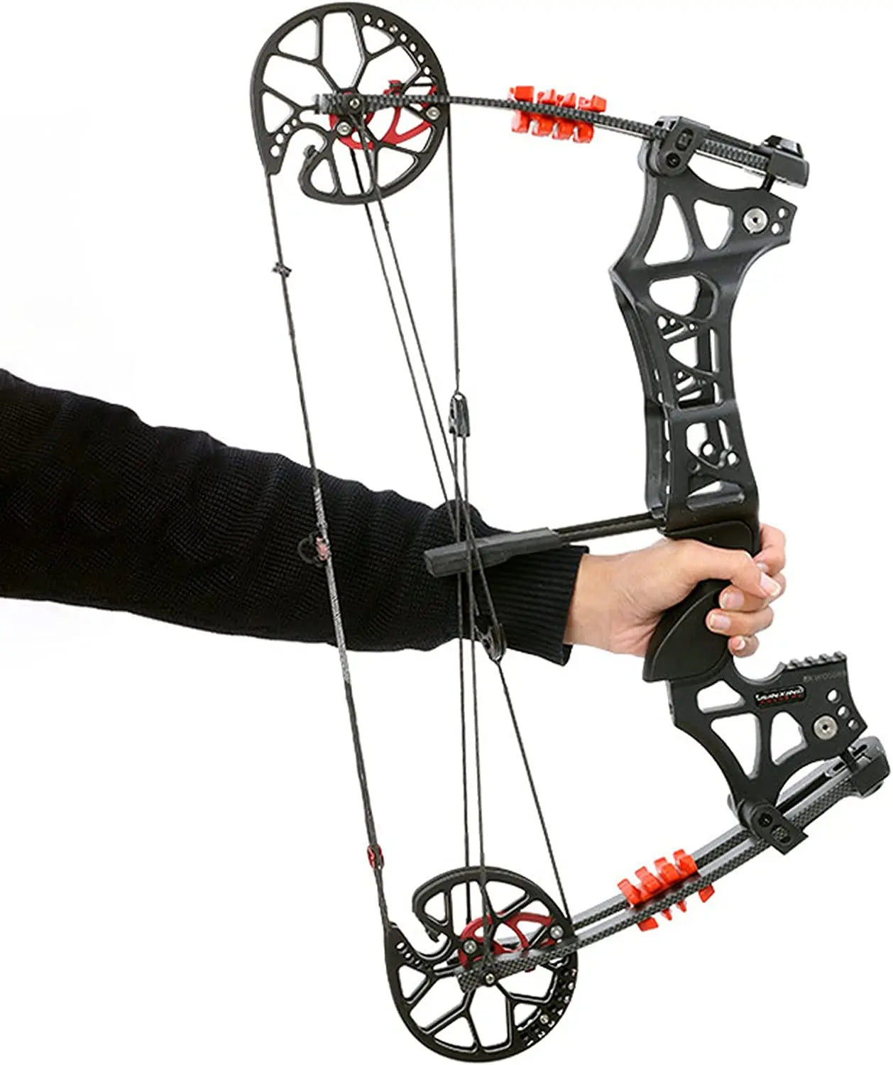 Compound Bow Set Steel Ball Bow and Arrow Compound Pulley Bow 30-60 lbs Hunting Compound Bow Package for Outdoor Shooting Archer