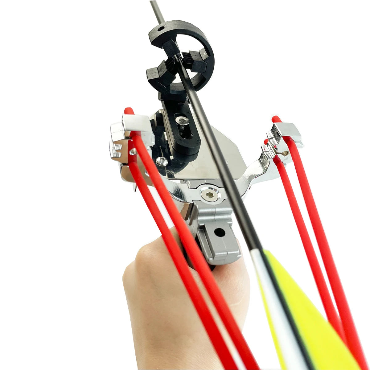 Archery Slingshot, Multi-functional Hunting Slingshot, Powerful Metal catapult, Outdoor Jungle Hunting Launcher