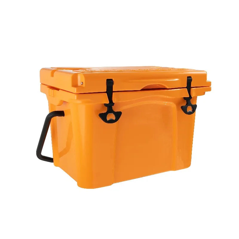 25QT Portable Cooler, Insulated Hard Cooler with Bottle Opener, Cup Holder, Forming Ruler, 5-7 Day Ice Retention, Travel, Beach, Camping, Fishing