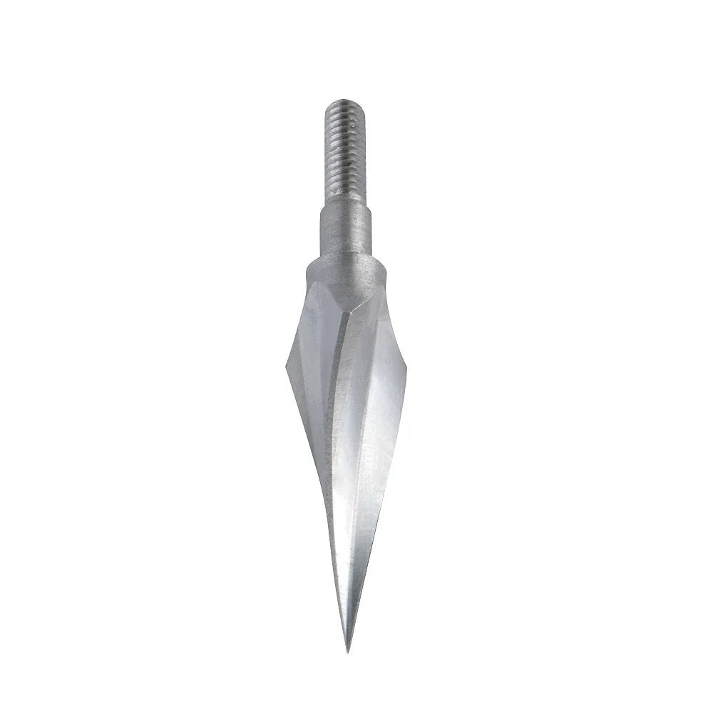 Arrowhead Tips 12pcs 150 Grain Spiral Electroplated Anti-Rust Iron Broadheads for DIY Aluminum Carbon Arrow Shafts Compound Recurve Bow Hunting Shooting Target Practice Durable Archery Accessories