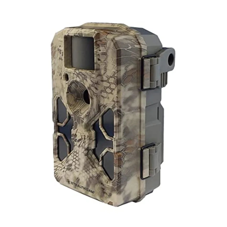 Trail camera bundle for outdoor wildlife monitoring: 32MP resolution, no-glow flash, 100-ft IR range, Kryptek camo finish, incl