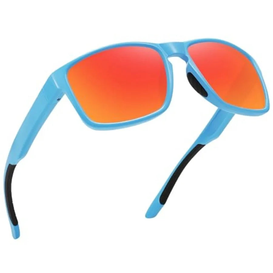 Sports Polarized Sunglasses for Men Women UV Protection Unbreakable Driving Running Fishing Hiking Sun Glasses