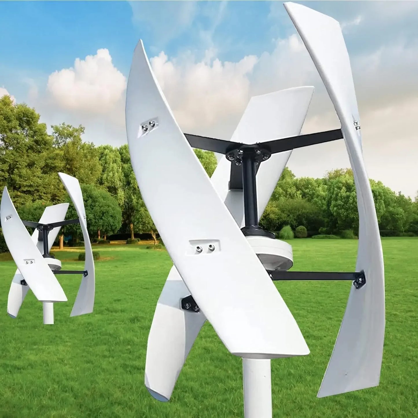 20000W Vertical Axis Wind Turbine Generator Kit with Controller & Grid Inverter - Efficient, Eco-Friendly Home Power Solution fo