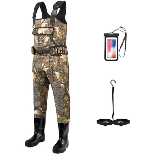 Chest Waders for Men and Women Waterproof, Fishing Neoprene Waders, Hunting Waders with Boots