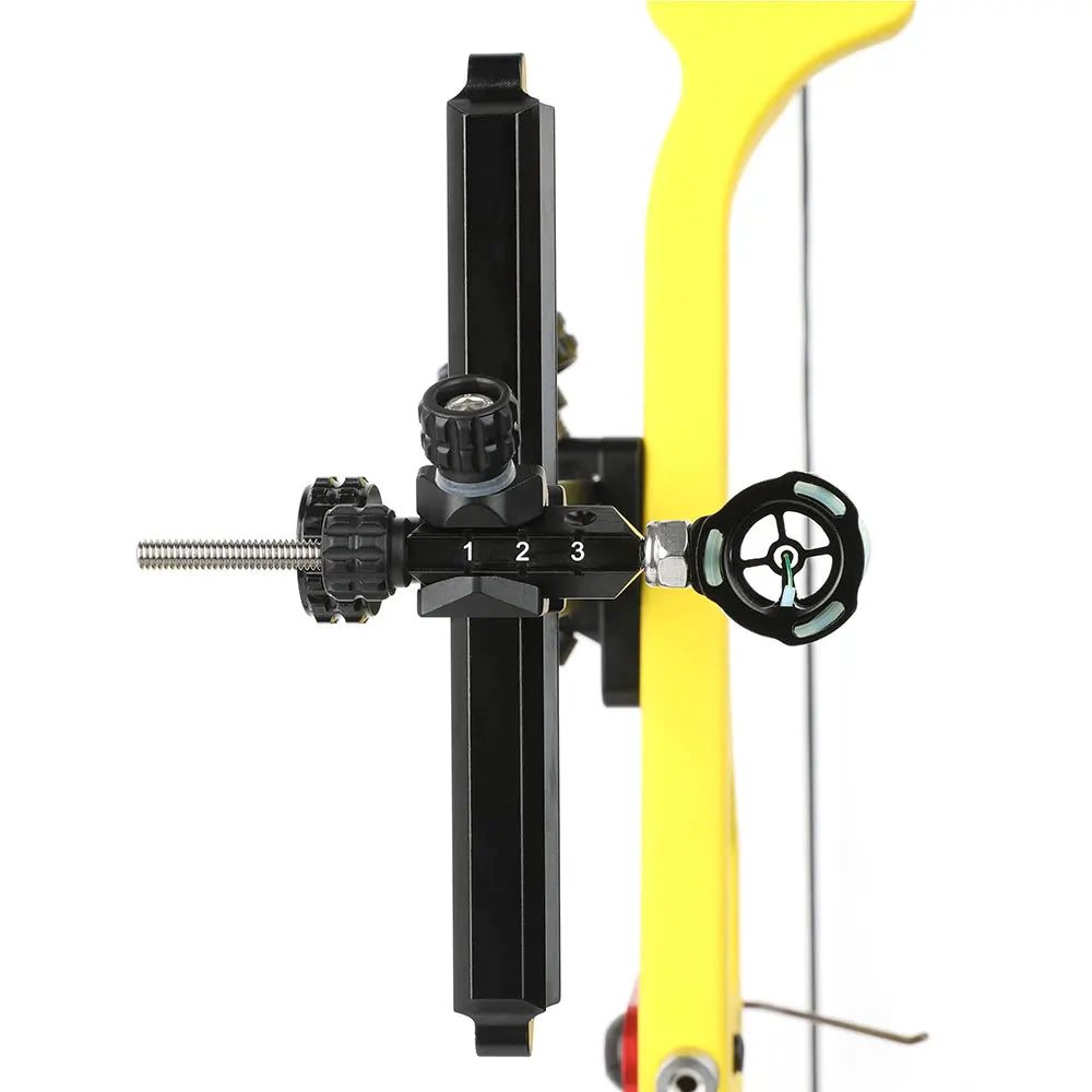 Recurve Bow Sight 0.019Inch Optical Fiber 8-32" Thread for Recurve Bow Archery Shooting Hunting Targeting Alloy Sight Aim Head