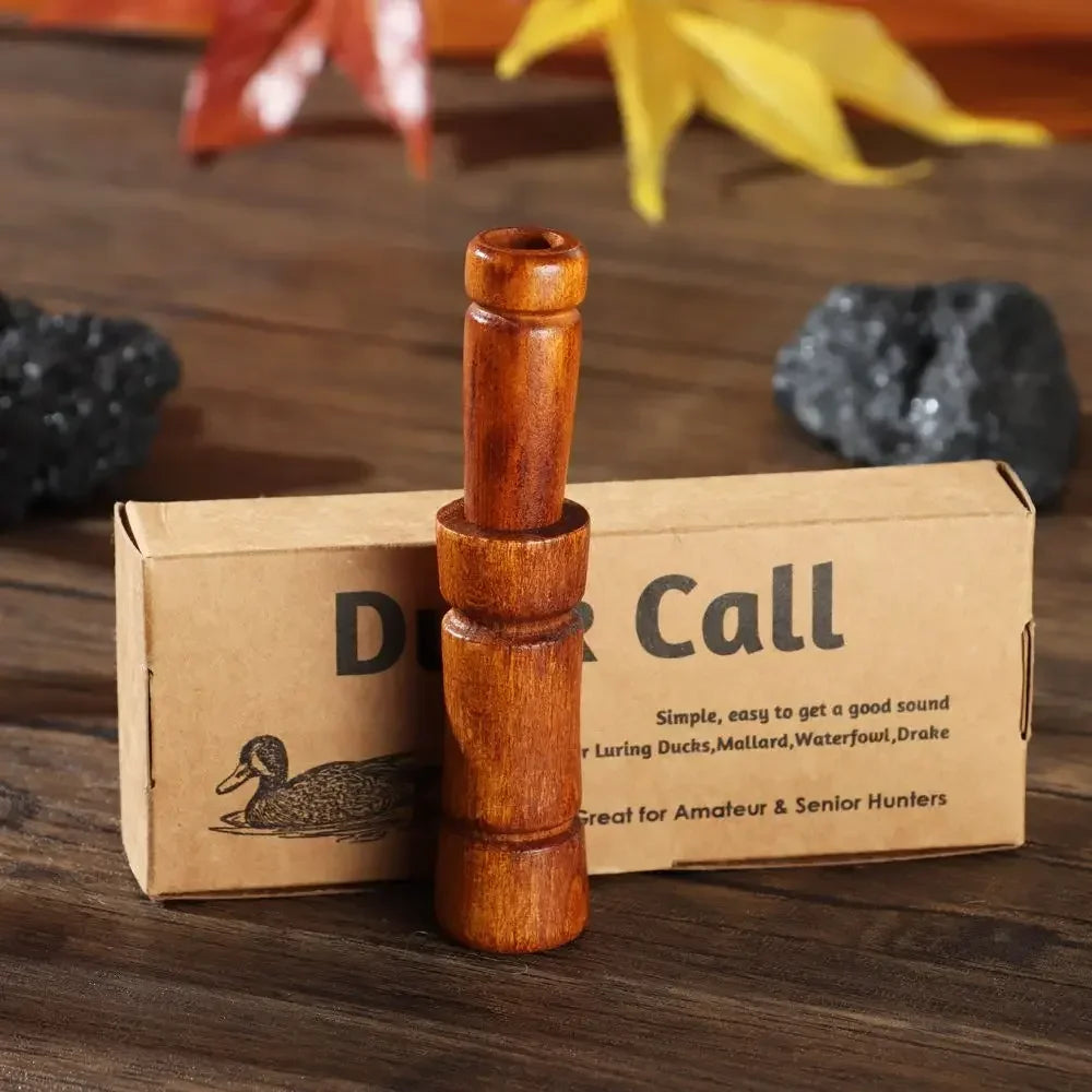 Outdoor Hunting Whistle Decoy Imitate Pheasant Duck Call Voice Call Bird Goose Voice Trap Brown Oak Wooden Whistle Drop Ship