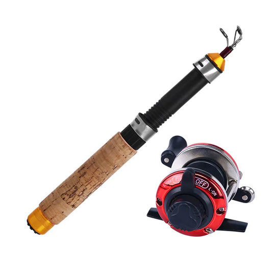 Ice Fishing Rods Winter Fishing Reels With Reel Combo Fishing Pole Set Outdoor Tackle Pole Portable Fishing Tackle Accessories ﻿