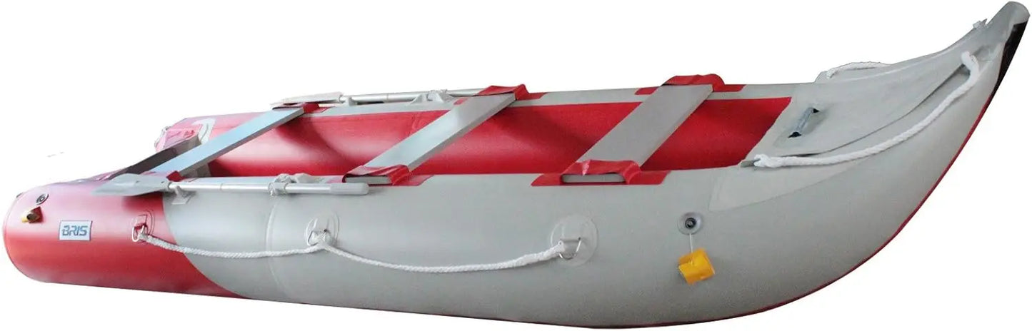 Inflatable Fishing Pontoon Kayak with Air Floor, 14.1 FT, Inflatable Boat for Anglers