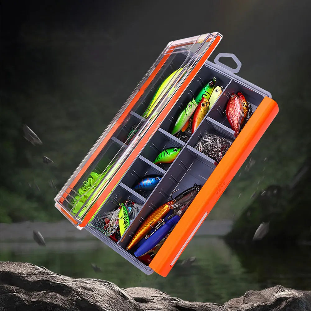 Fishing Lures Kit Fishing Hard Bait Spoon Spinner Artificial Bait Kit with Box for Bass Pike