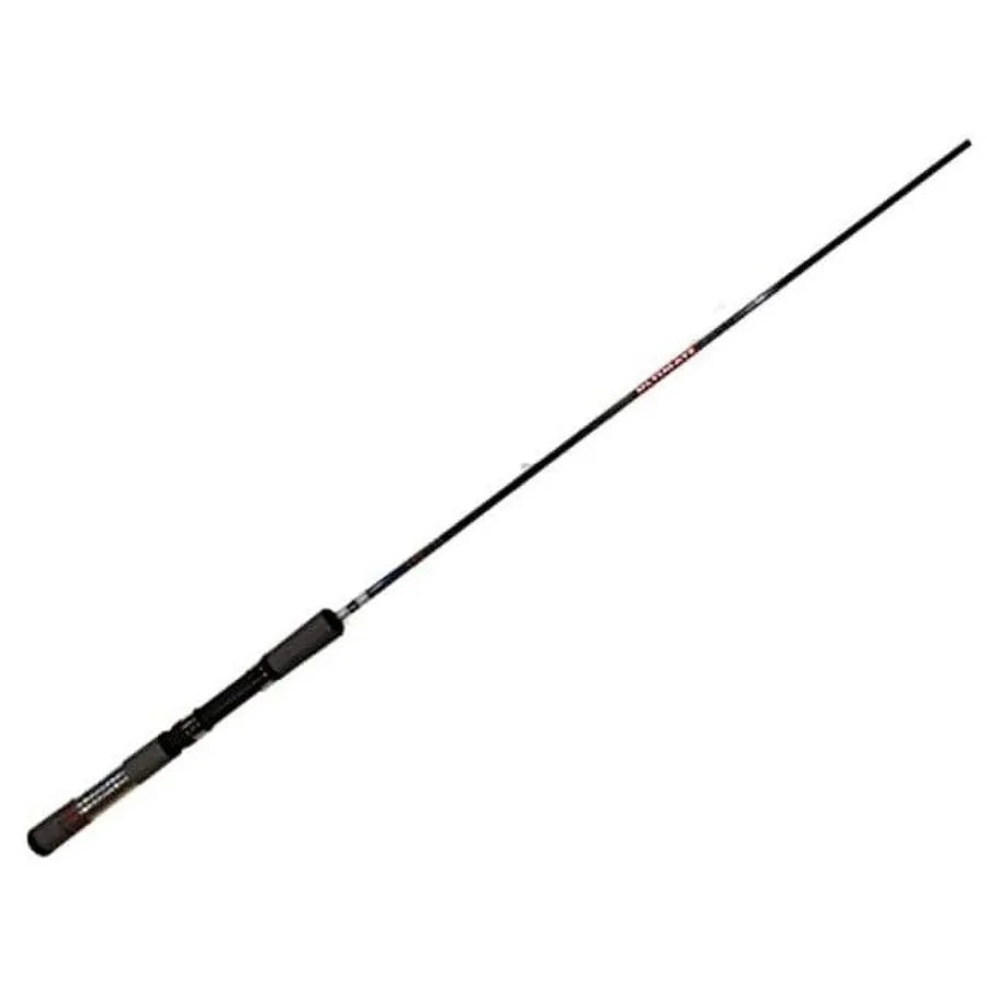 Fishing rod for freshwater angling, graphite composite material, black color, ultra-sensitive tip and durable 2-piece design