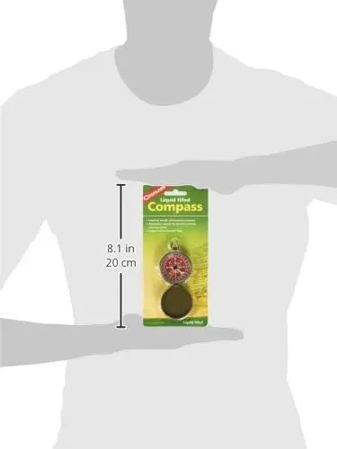Liquid Filled Compass for Camping, Hiking, Survival & Outdoor Navigation – Durable, Compact & Waterproof