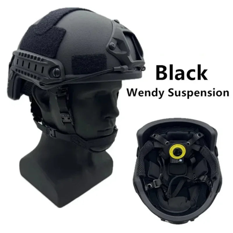 Ballistic ACH High Cut Tactical Helmet Kevla High Quality Ballistic Helmet NIJ IIIA FAST Wendy's Suspension Pad Ballistic Helmet