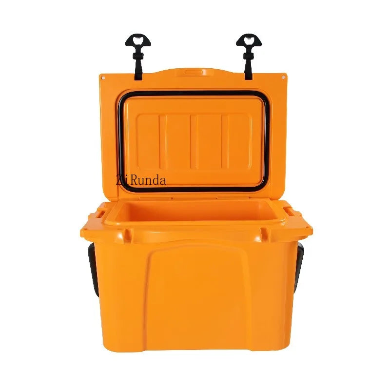 25QT Portable Cooler, Insulated Hard Cooler with Bottle Opener, Cup Holder, Forming Ruler, 5-7 Day Ice Retention, Travel, Beach, Camping, Fishing