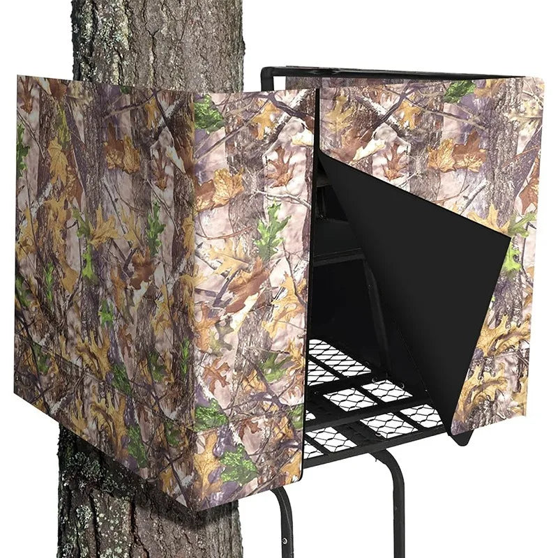 Waterproof Hunting Camouflage Blind Cover Realistic Leaf Camo Tree Stand Blind Portable Stealth Screen for Outdoor Bird Watch