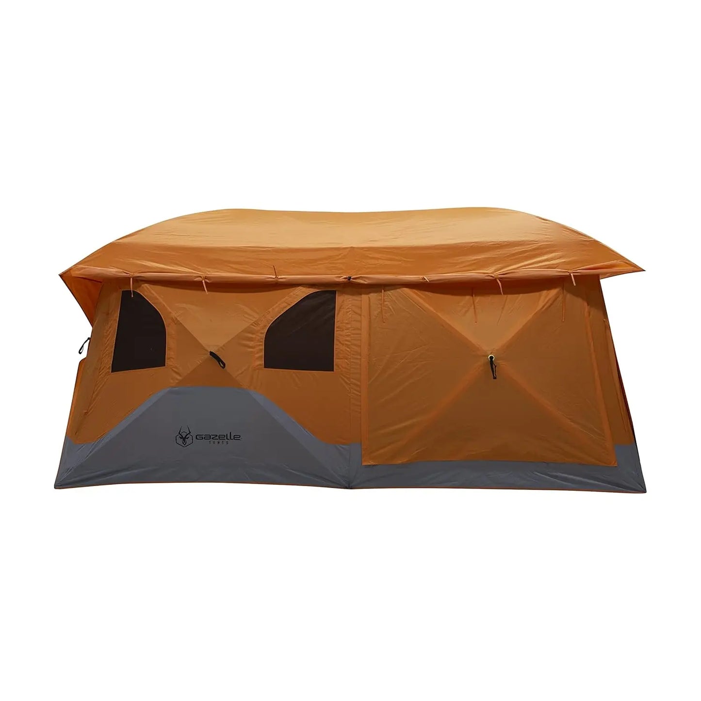 Gazelle T4 Plus Extra Large 4 to 8 Person Portable Pop Up Outdoor Shelter Camping Hub Tent with Rain Fly & Extended, Custom