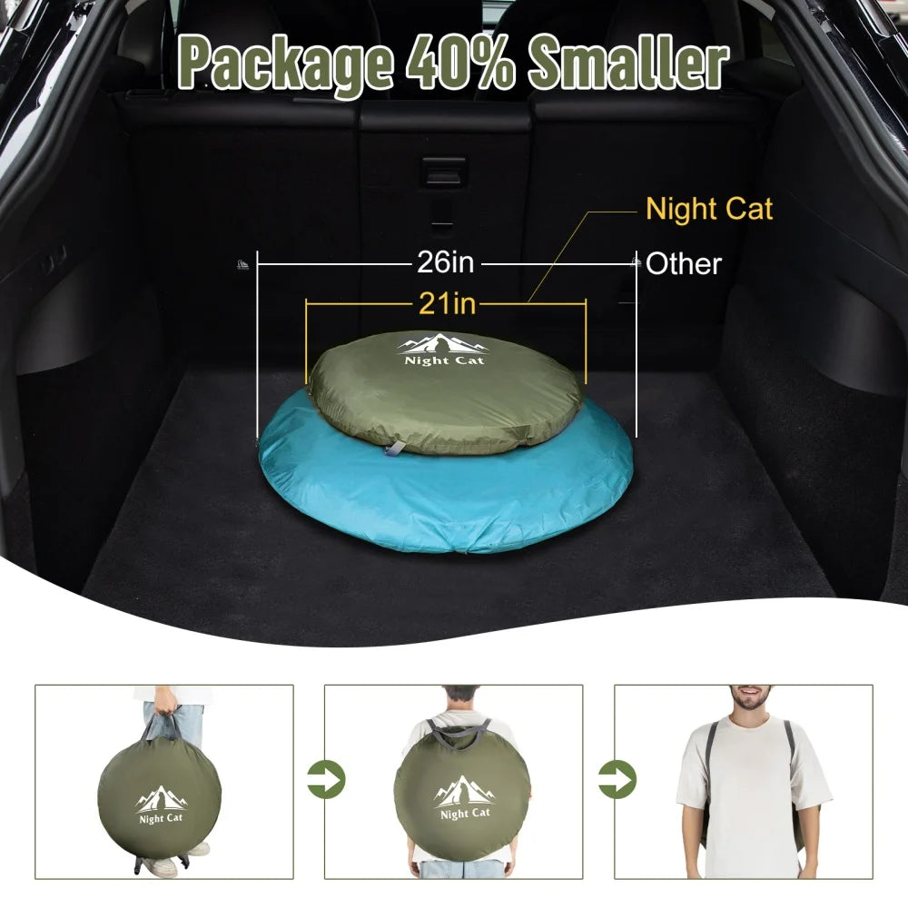 Night Cat Pop-up Camping Tent: 1 Person Tent Waterproof Instant Easy Setup Outdoor Tent For Camping Fishing Hiking Hunting