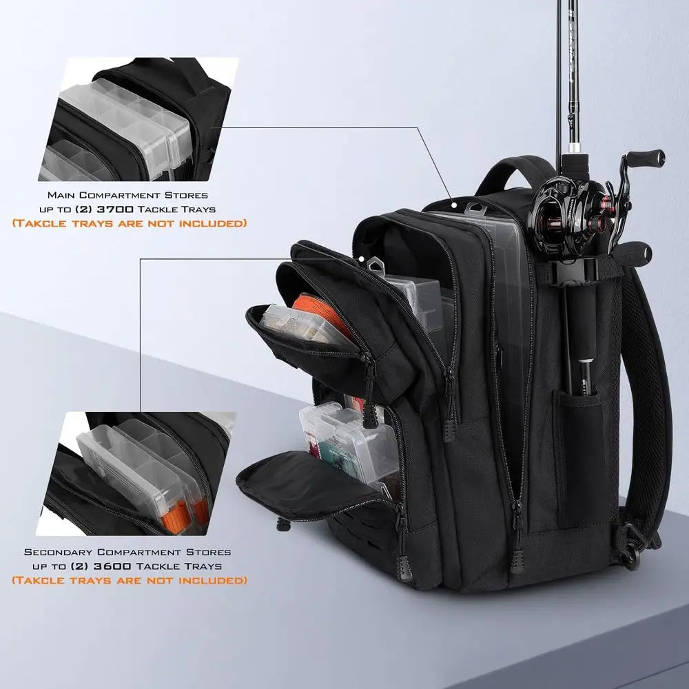 Lightweight Tactical Sling Backpack for Fishing Gear and Equipment