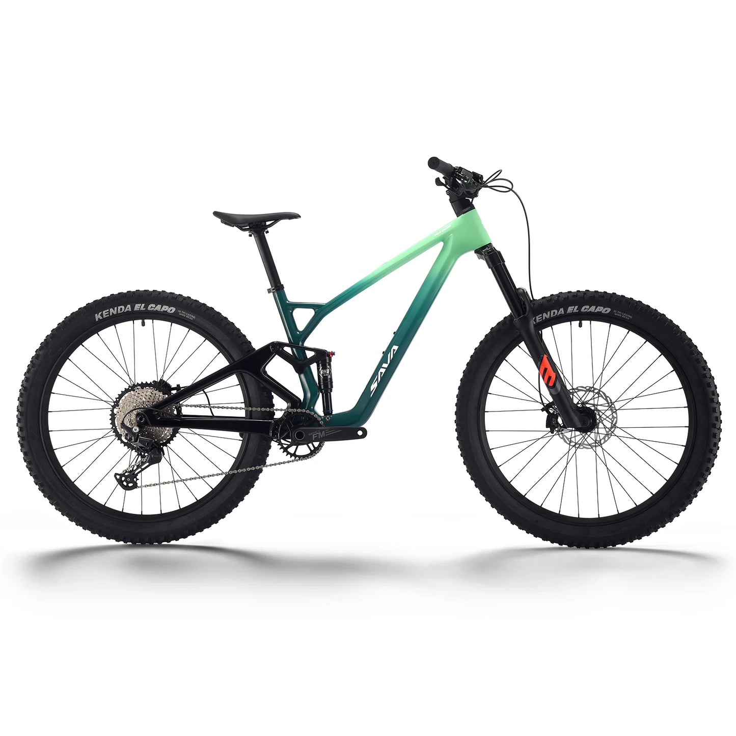 New SAVA TITAN612 Full Carbon Fiber Mountain Bike Soft Tail Shock-Absorbing Hydraulic Disc Brake All-Terrain Off-Road Adult Bicycle