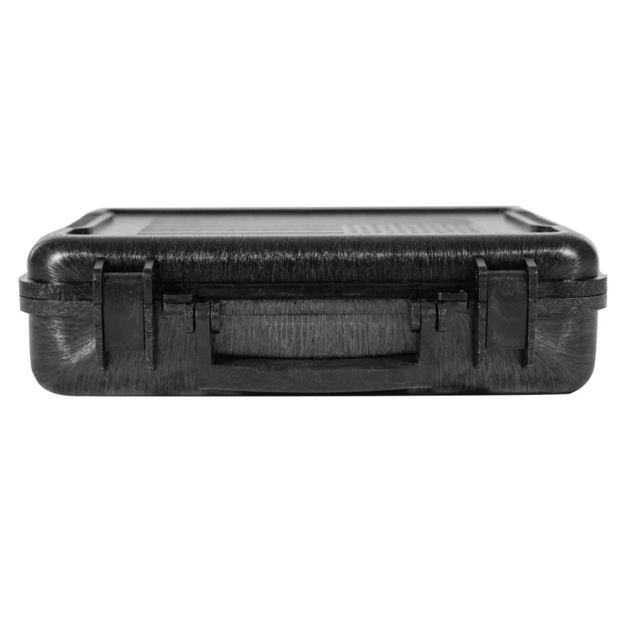Max-Ops Black Hard Sided Handgun Case for Travel Storage, TSA Approved, Compact 3.5x11.5x9.5, Durable Shock-Resistant Shell, Se
