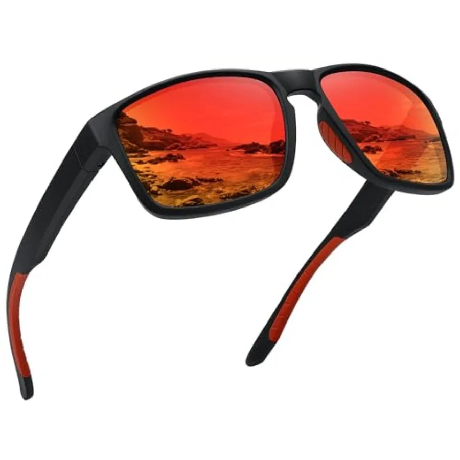 Sports Polarized Sunglasses for Men Women UV Protection Unbreakable Driving Running Fishing Hiking Sun Glasses