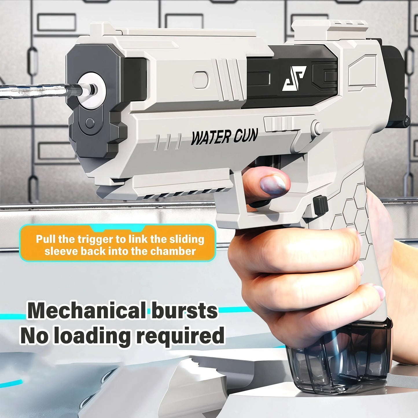 Electric Water Gun, Automatic Squirt Guns with Long Range with Large Capacity,  Water Blasters for Outdoor Summer
