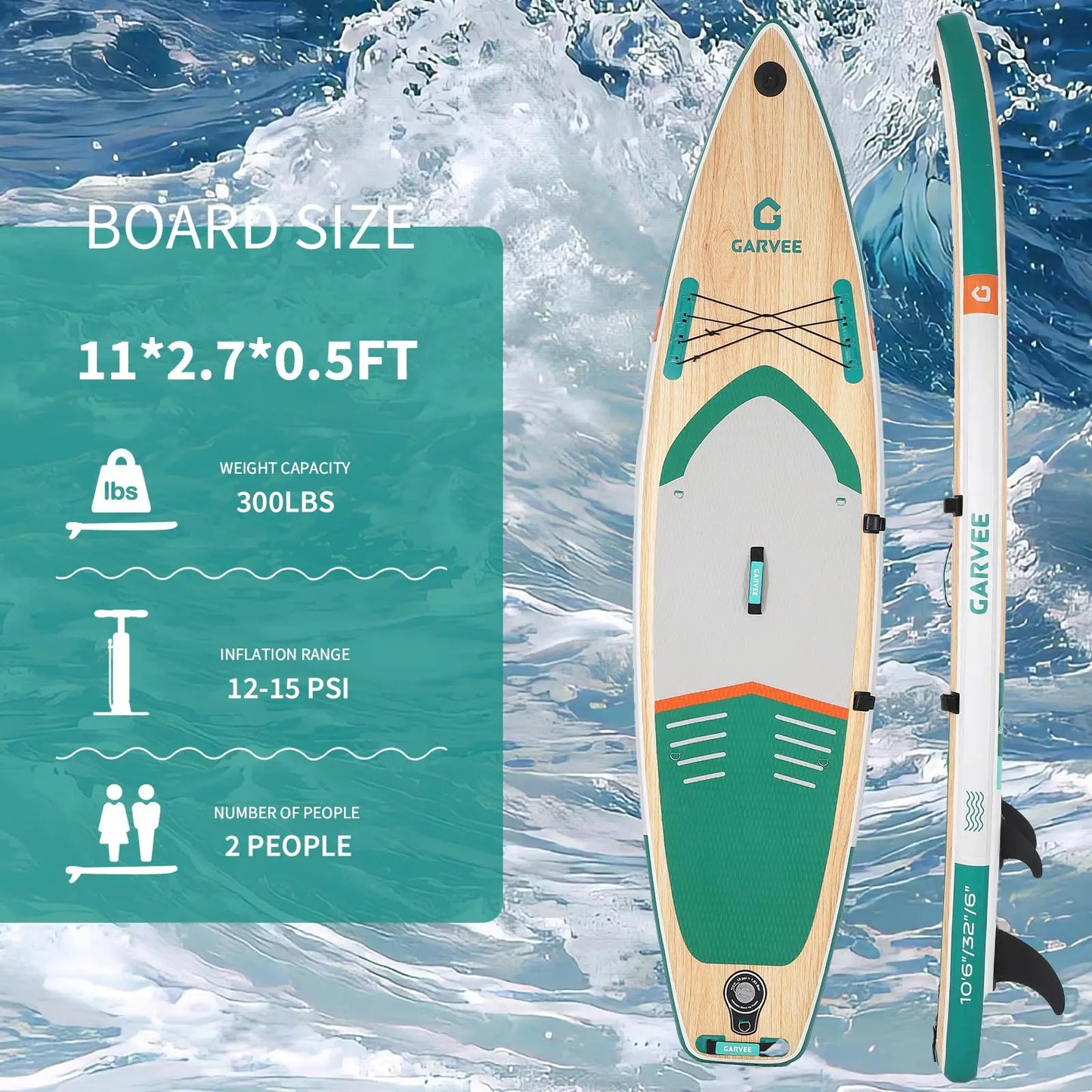 Ultra-Light Inflatable Upright Paddle Board – Stable Non-Slip Deck, Superior Paddle, Pump & Carry Bag – Ideal for All Skill Levels, Youth & Adults