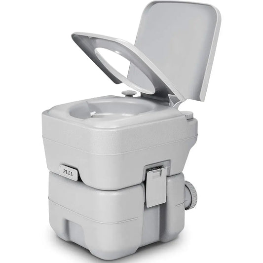 Portable Toilet, Camping Toilet, Travel RV Toilet,5.3 Gallon Detachable Waste Tank, Double Water Spouts, Portable Toilet for Cam