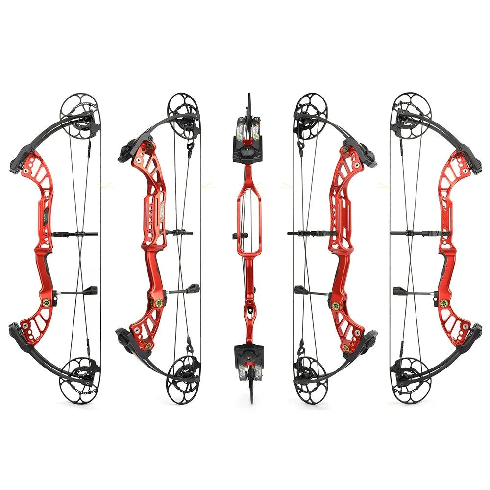 Archery Compound Bow 40-75lbs Durable CNC Alloy Construction 350FPS Arrow Speed for Field Hunting and Target Practice Sessions