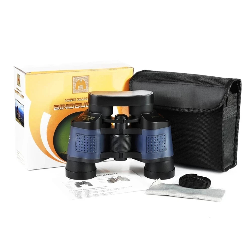 60X60 Binocular Portable Telescope for Hunting Camping Hiking Bird Observation Easy To Use Long Range Powerful Binoculars