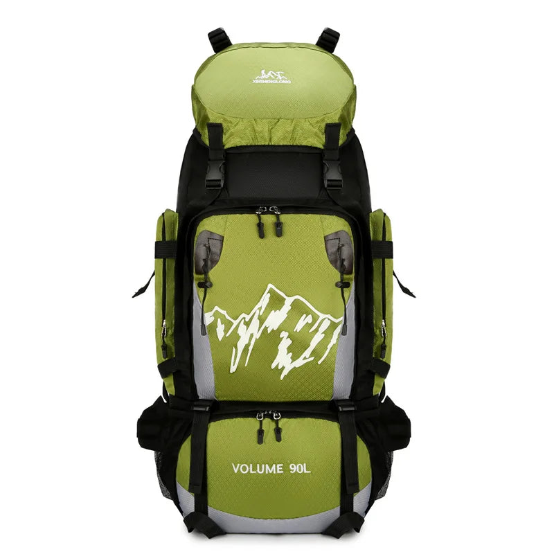 90L Waterproof Hiking Backpack Camping Rucksack Large Capacity Travel Outdoor Sports Bag for Trekking Backpacking and Adventure
