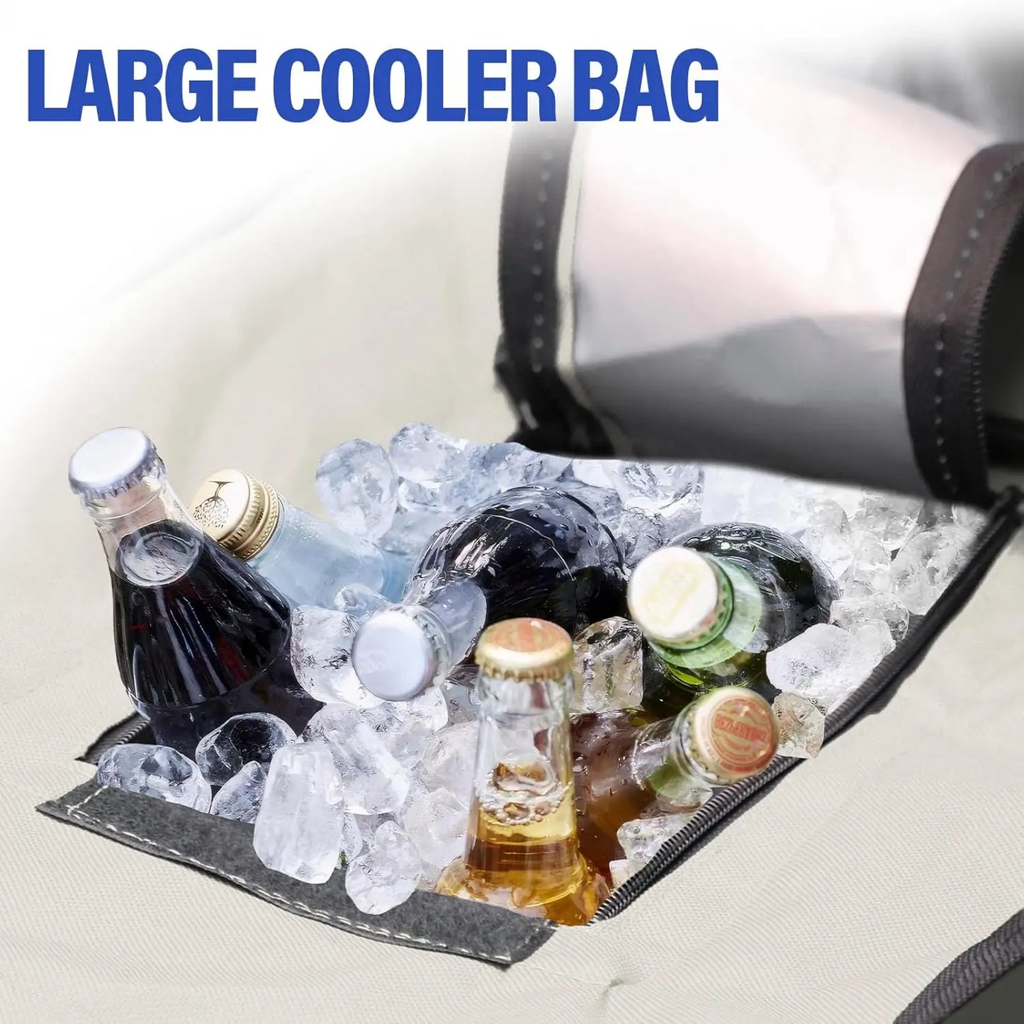 Double Camping Chair with Canopy, Loveseat Camping Chair,Folding Beach Chair with Cup Holder Cooler Bag for Sports Beach Outside