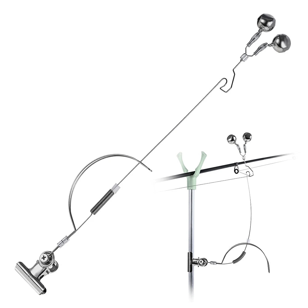 Fishing Bell Bite Alarms Stainless Steel Night Fishing Alarm Bells Adjustable Carp Tackle Anti-corrosion Fishing Accessories