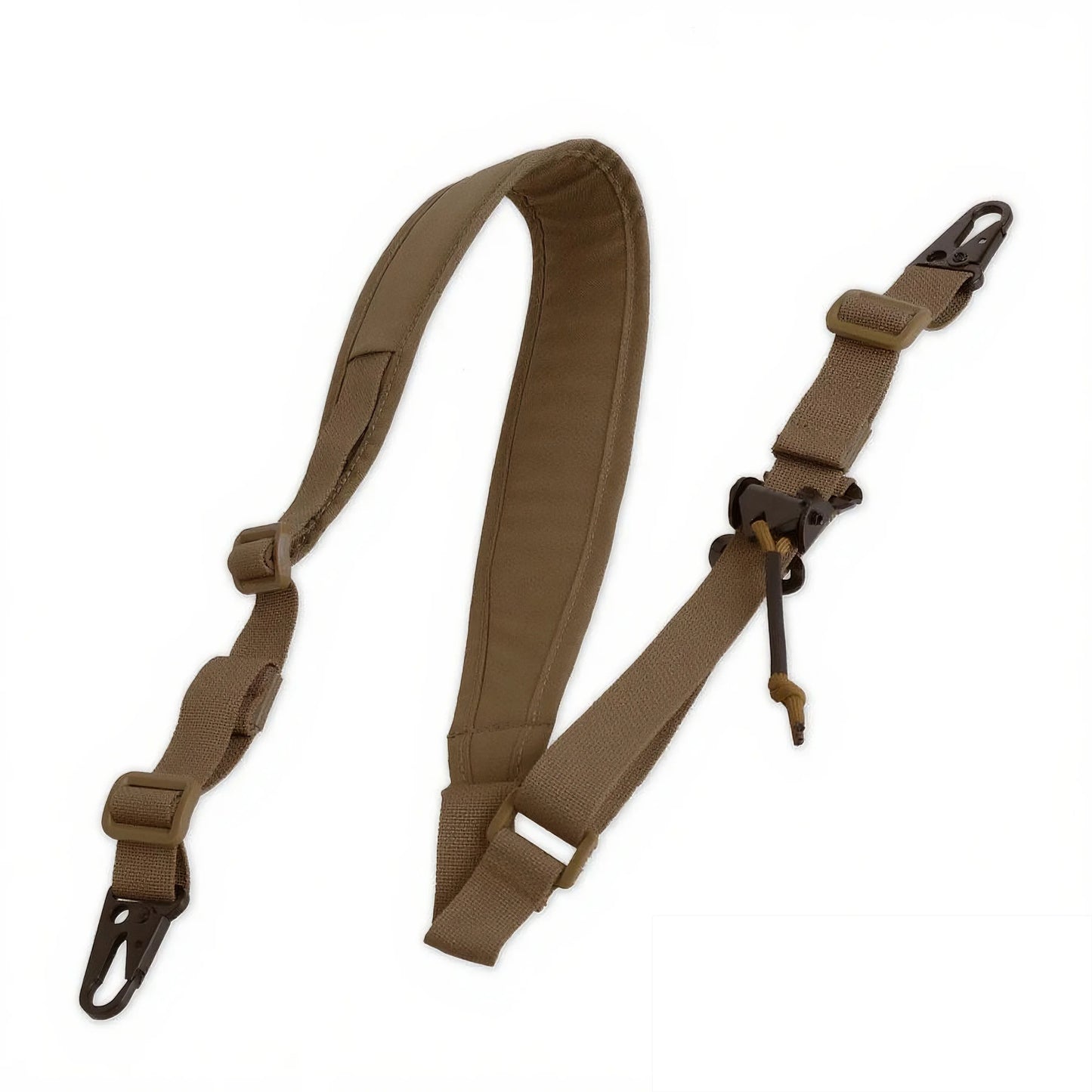 Tactical 2 Point Rifle Sling Strap 2.25" Padded Adjustable Shoulder Strap Shooting Hunting Accessories w/ QD mount for Picatinny