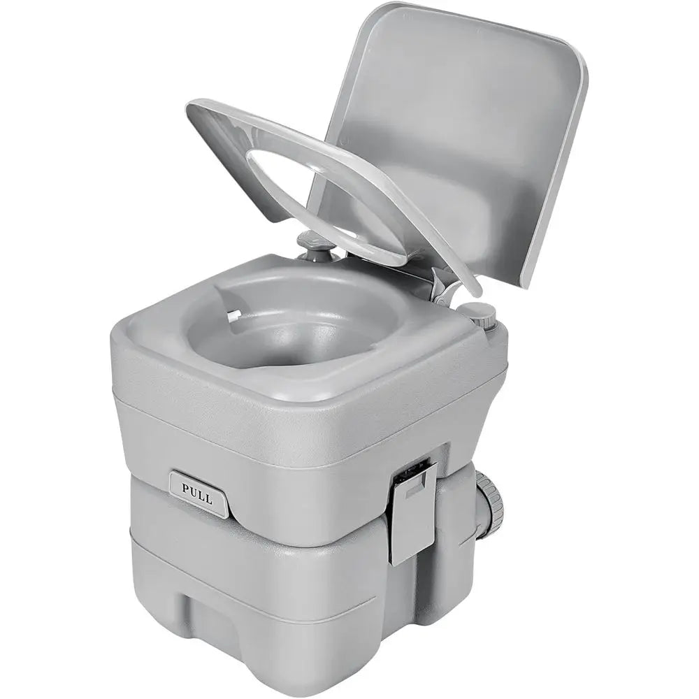 YITAMOTOR Portable Camping Toilet, RV Travel composting toilet with 20L Detachable Waste Tank, Double Water Spouts, Portable Toi