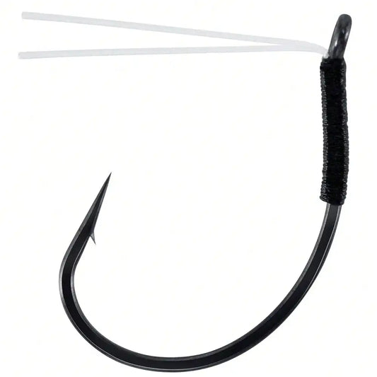 30 Pack Weedless Drop Shot Hooks Wide Gap Wacky Hook Bass Fishing Hook Freshwater For Neko Rig Punch Shot Flipping