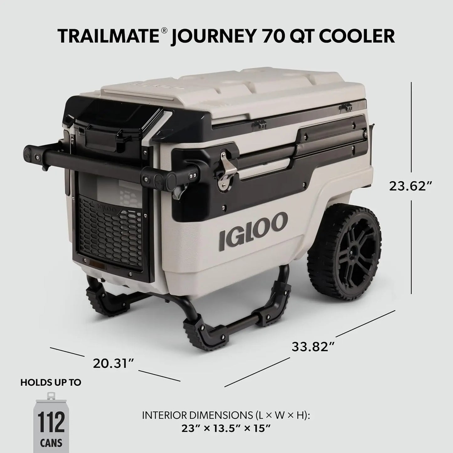 Trailmate Journey 70Qt Wheeled Cooler | Insulated Hard Shell Ice Chest