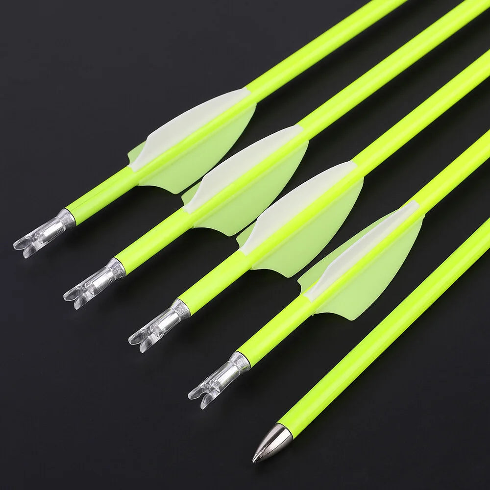 30" Archery Carbon Arrows SP1500 Vanes Tips Outdoor Practice Competition Beginner Compound Bow Recurve Bow Longbow Tranditional