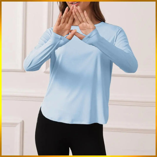 Sun Shirts Long Sleeve Workout Tops Lightweight Quick Dry Outdoor Gym Hiking Tops Running Athletic Shirts T Shirts for Women