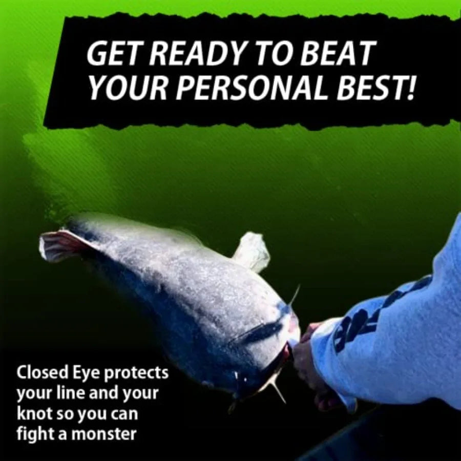 Hangry Catfish Hooks - Straight Shank Circle Hooks for Big Catfish