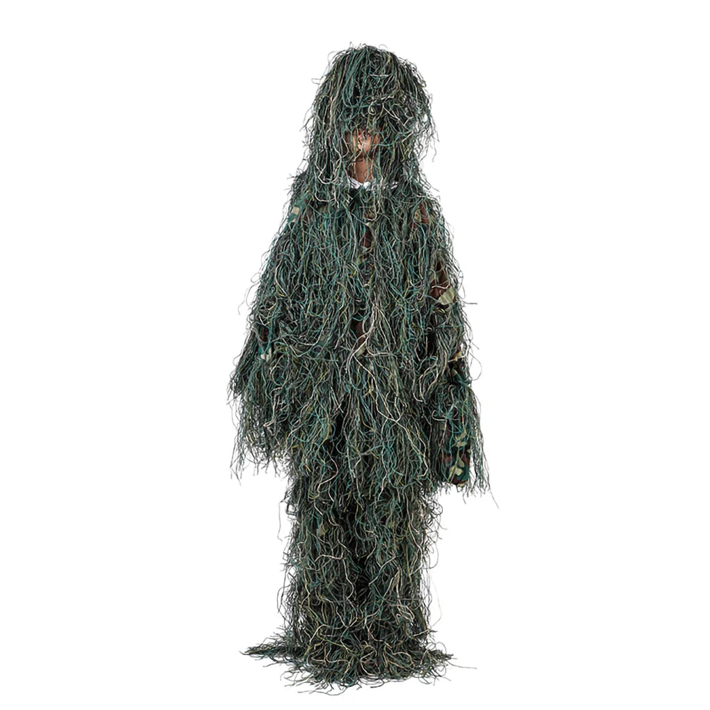 Kids 3D Camouflage Suits Outdoor Hunting Scouting Children Camouflage Clothes Pants Set with Storage Bag 1.1-1.3m
