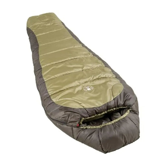 North Rim 0F Sleeping Bag for cold-weather camping: mummy-style sack in durable nylon, black color, featuring no-snag zipper an