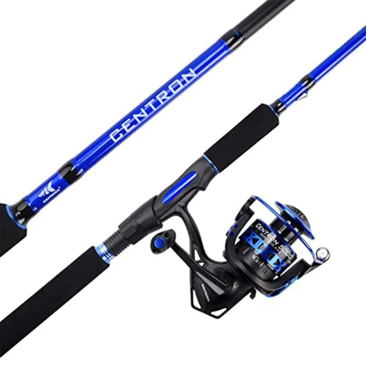 Centron Fishing Rod and Reel Combo for Spinning and Baitcasting Applications IM6 Graphite 2Pc Blanks with HighPerforma